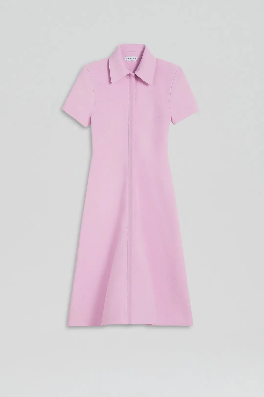 Crepe Knit Zip Dress Light Pink for rent on The Volte - main image