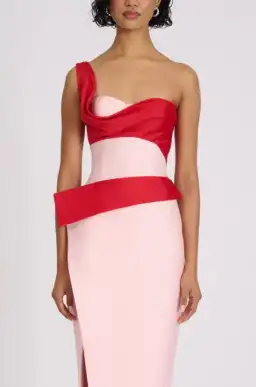 Eliya The Label Cartia Midi Dress Pink/Red Size 8 for rent on The Volte - image 6