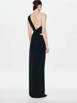 Misha, THE SOLSTICE CUPRO DRESS, Black, maxi, size 8 for rent on The Volte - image 3