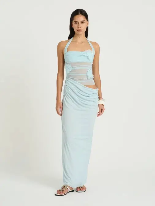 Benni Florence Maxi Dress in Fresh Mint for rent on The Volte - main image