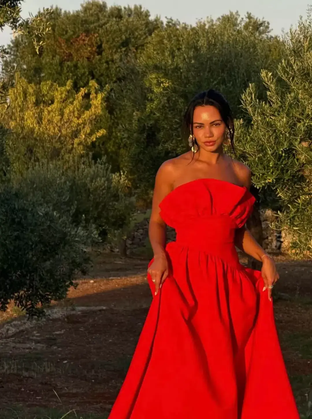 ELLIATT LAUREL SLEEVELESS MAXI DRESS IN RED SIZE 10 for rent on The Volte - main image