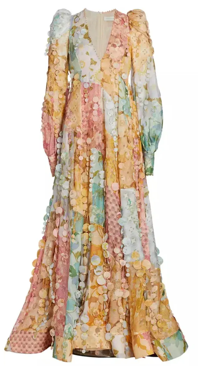 Zimmermann Tempo Patch Rainbow Gown size 6 for rent on The Volte - main image