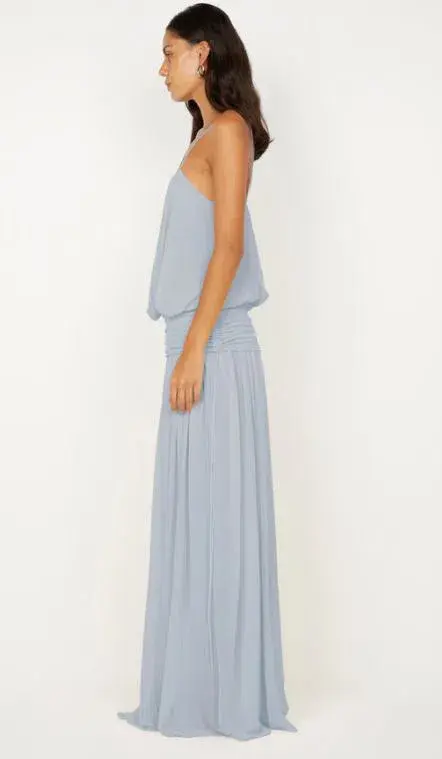 Bec and Bridge Camille Blouson Dress in Cloud Blue Size 6 - Image 2