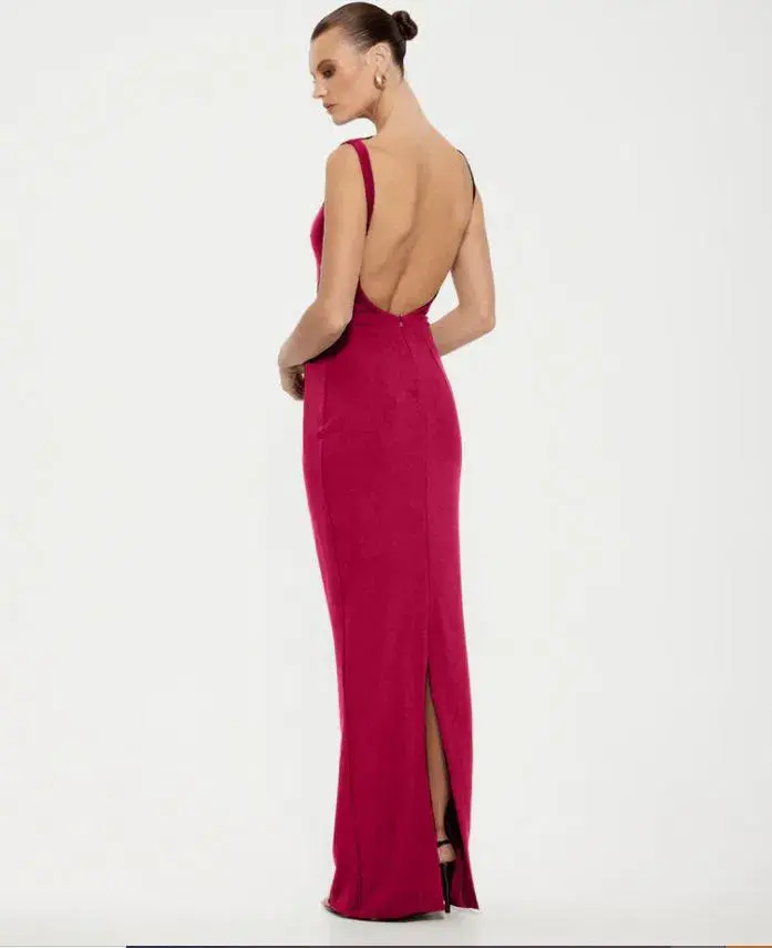 Effie Kats Verona Gown in Raspberry Size S/8 - Image 2
