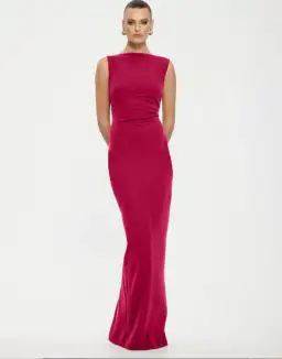 Effie Kats Verona Gown in Raspberry Size S/8 for rent on The Volte - image 1