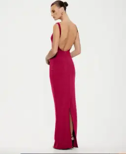 Effie Kats Verona Gown in Raspberry Size M/10 for rent on The Volte - image 2