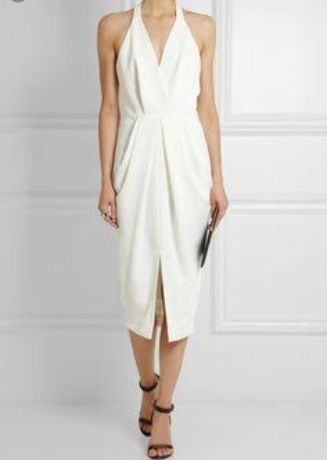 Dion Lee White Crepe Dress size 10 for rent on The Volte - main image