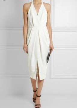 Dion Lee White Crepe Dress size 10 for rent on The Volte - image 1