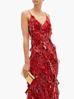 Rat & Boa Maribou Dress Red Size 12