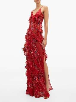 Rat & Boa Maribou Dress Red Size 12