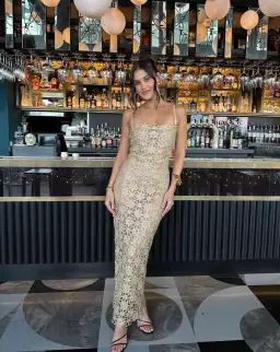 KENDRA DRESS | GOLD for rent on The Volte - image 1