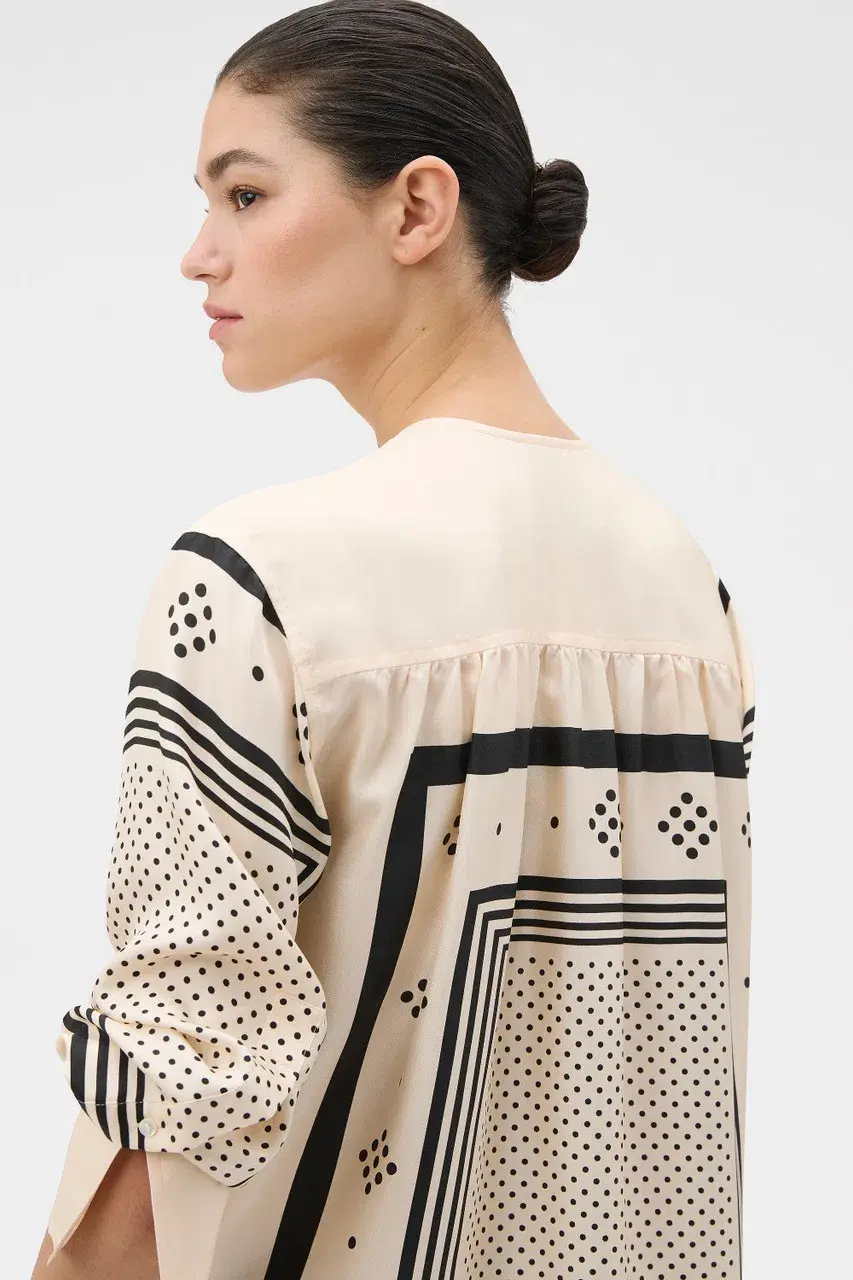 SPOT SCARF PRINT BLOUSE for rent on The Volte - main image