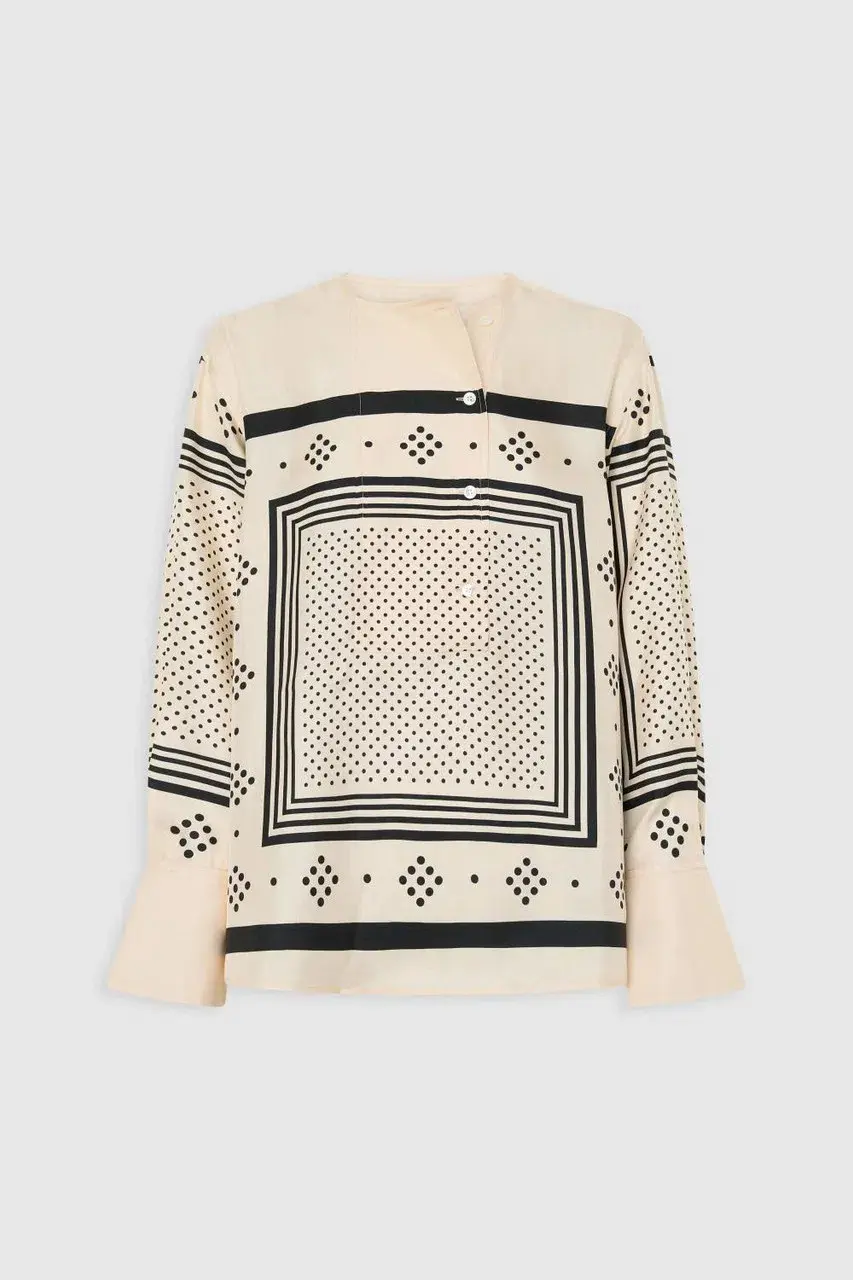 SPOT SCARF PRINT BLOUSE for rent on The Volte - main image