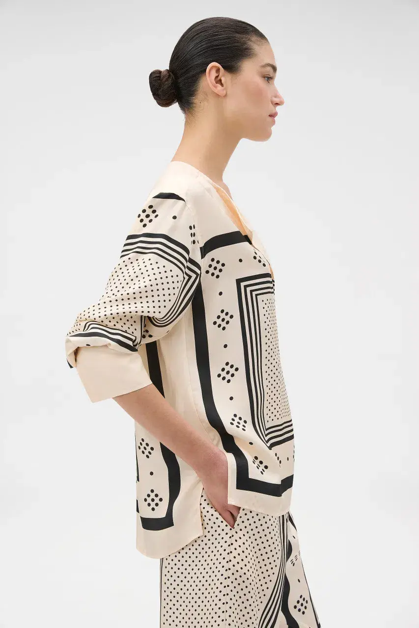 SPOT SCARF PRINT BLOUSE for rent on The Volte - main image
