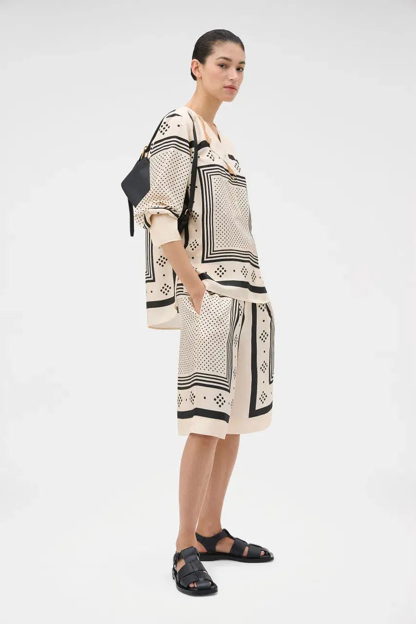 SPOT SCARF PRINT BLOUSE for rent on The Volte - main image