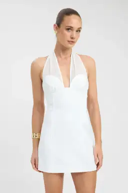 Oyster Mesh Mini Dress for rent on The Volte - image 3