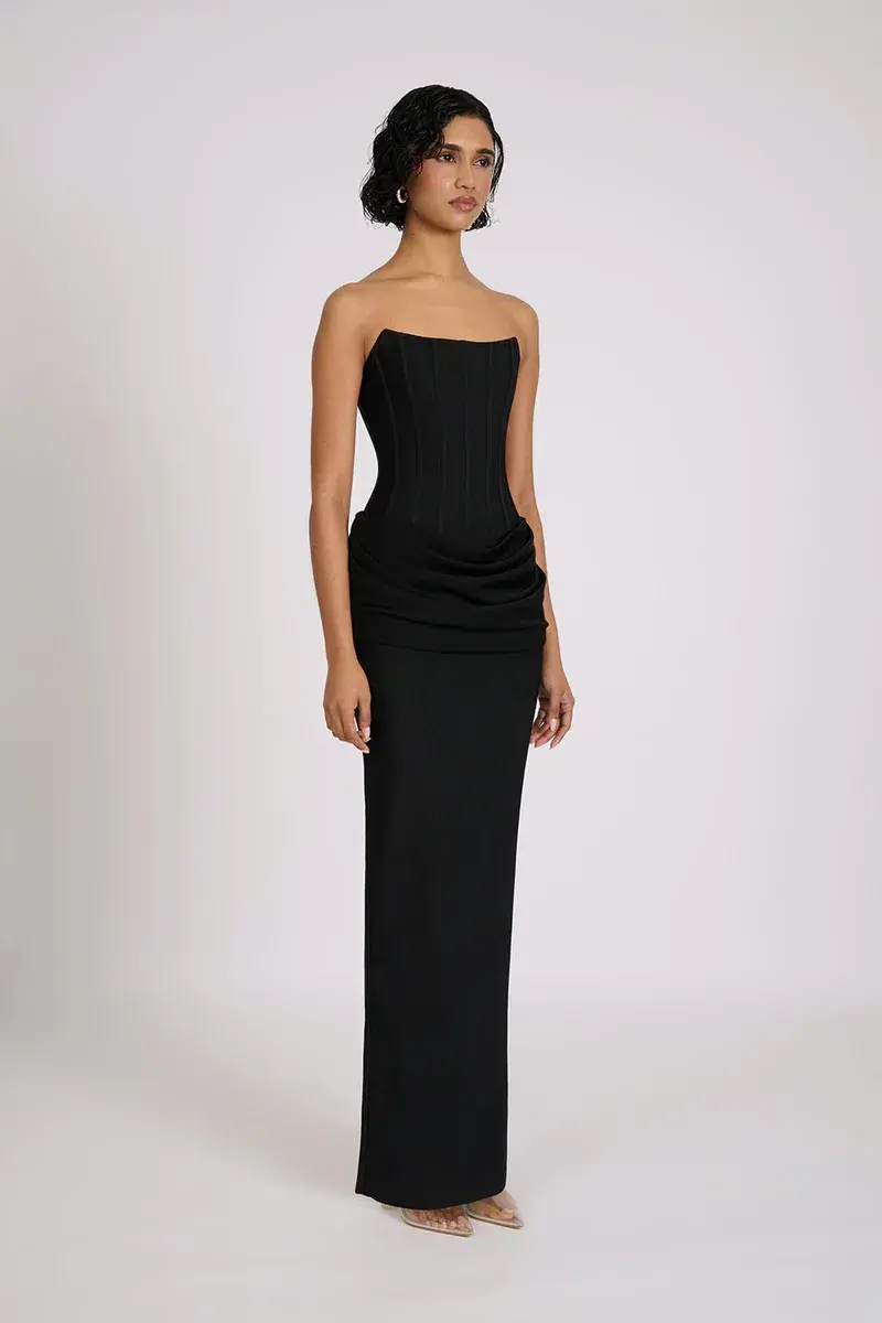 ELIYA THE LABEL | Hilda Gown | Black | Size XL for rent on The Volte - main image