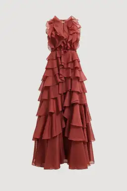 Aje Cleo Gown Size 14 Rust for rent on The Volte - image 4