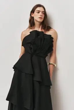 Aje Selestia Gown Black size 16 for rent on The Volte - image 2