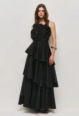Aje Selestia Gown Black size 16 for rent on The Volte - image 1
