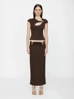 Christopher Esber Mineral Stone Ruched Skirt + Top Set for rent on The Volte - image 1