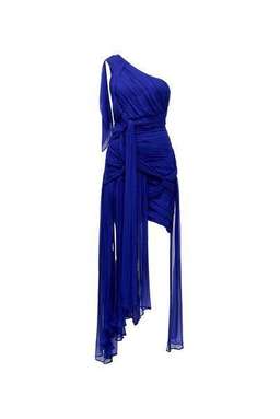 Thurley Crest One Shoulder Dress Royal Blue size 6 for rent on The Volte - image 2
