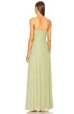 Alexis Sunniva Maxi Dress Gown in Sage Green XS Best fits AU6-8 for rent on The Volte - image 3