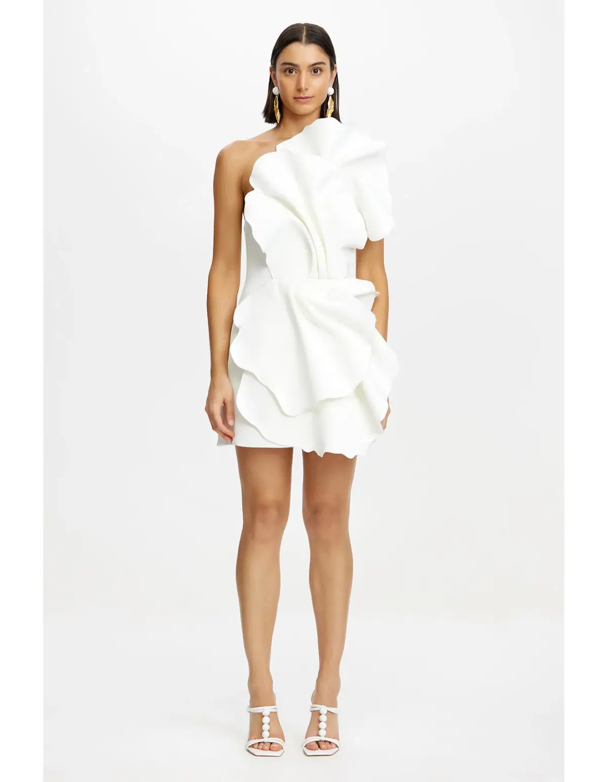 Acler Oake Mini Dress Ivory / White Size 10 - Image 1