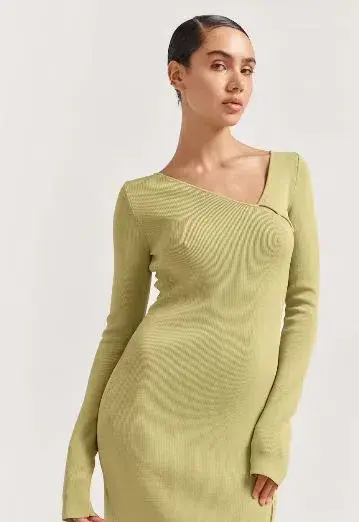 Henne Baronia Mini Dress Green Size 6 for rent on The Volte - main image