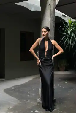Misha THE 'CELINE' SATIN DRESS for rent on The Volte - image 1