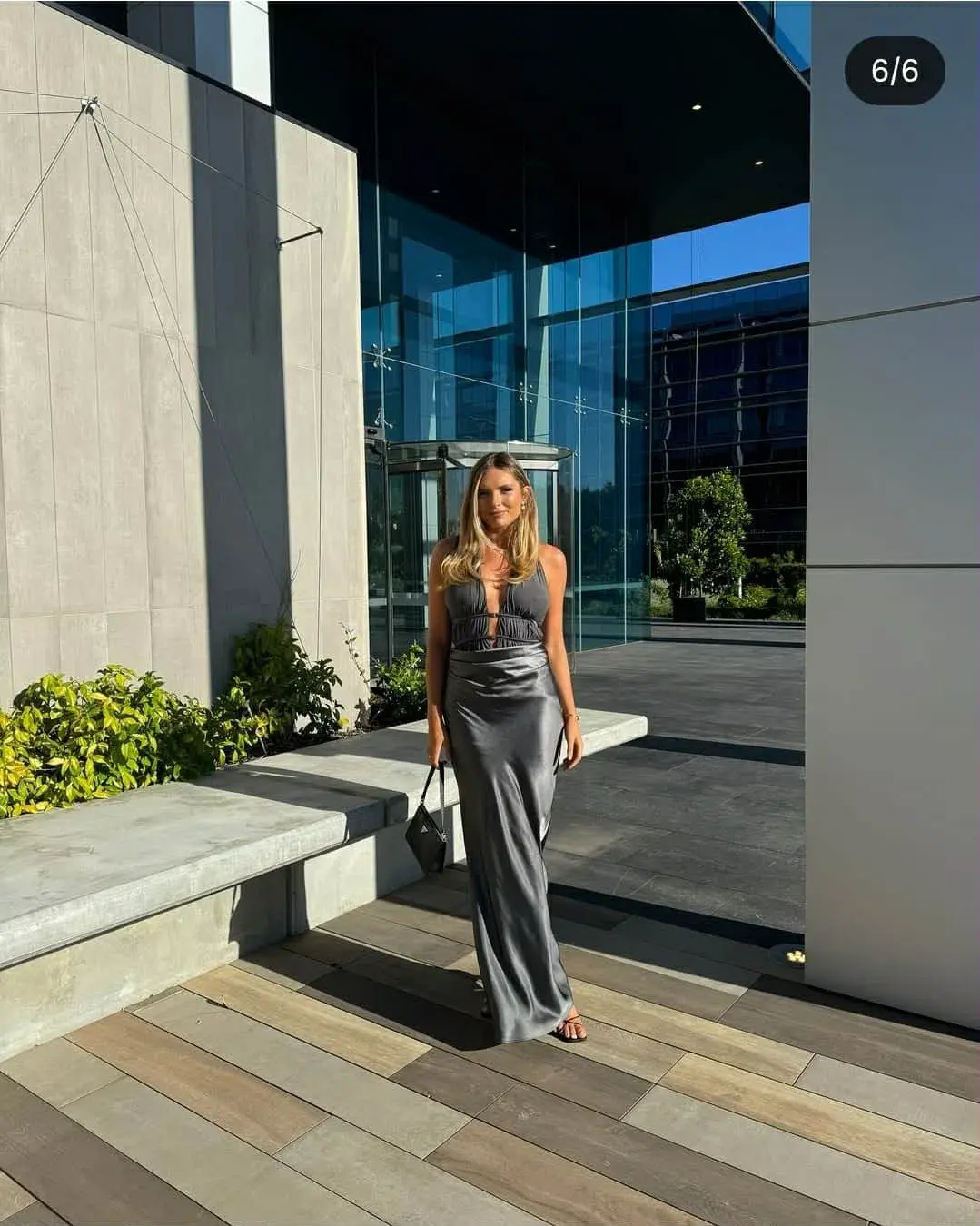 Misha THE 'CELINE' SATIN DRESS for rent on The Volte - main image