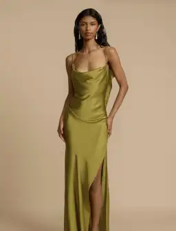 Arcina Ori, Odessa Dress, Pistachio, Size M / 10 for rent on The Volte - image 1