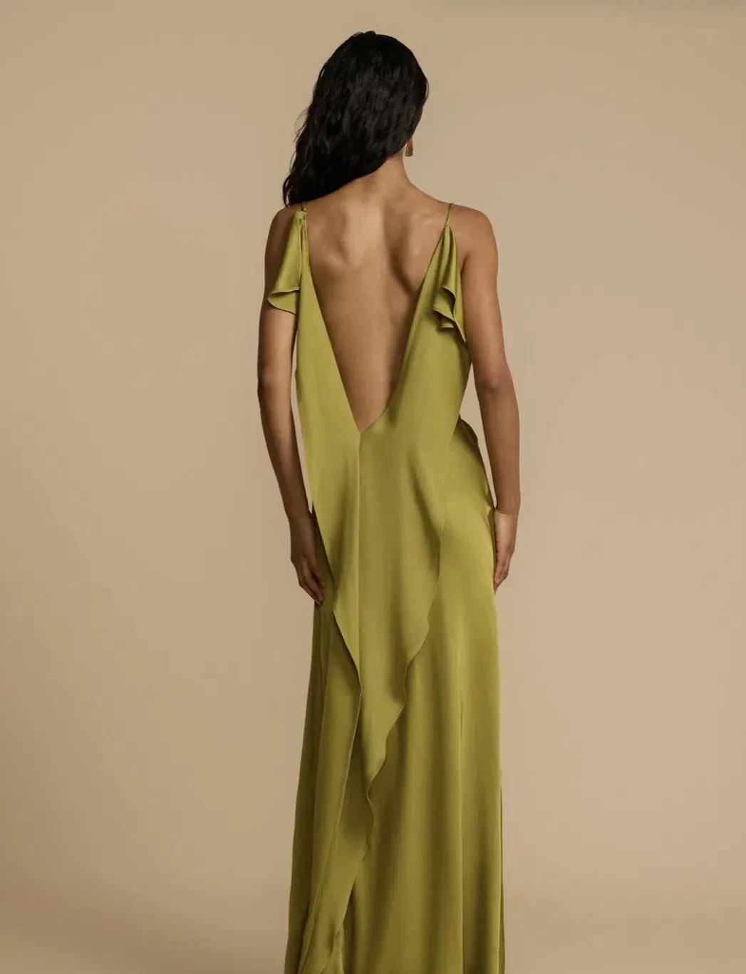 Arcina Ori, Odessa Dress, Pistachio, Size M / 10 for rent on The Volte - main image