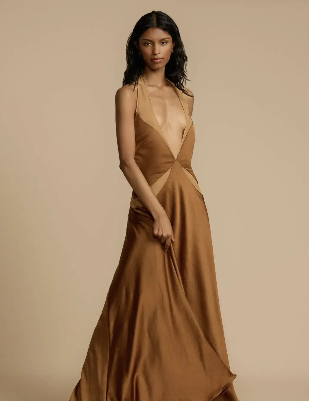 Arcina Ori, Devora Dress, Toffee, Size M / 10 - Image 1