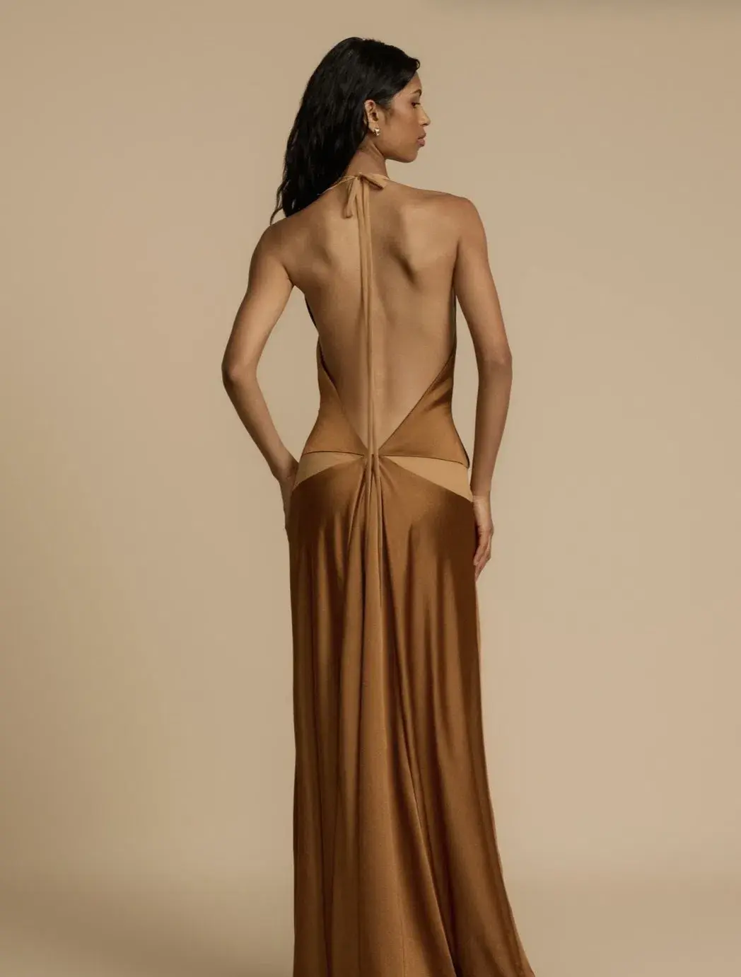 Arcina Ori, Devora Dress, Toffee, Size M / 10 - Image 2