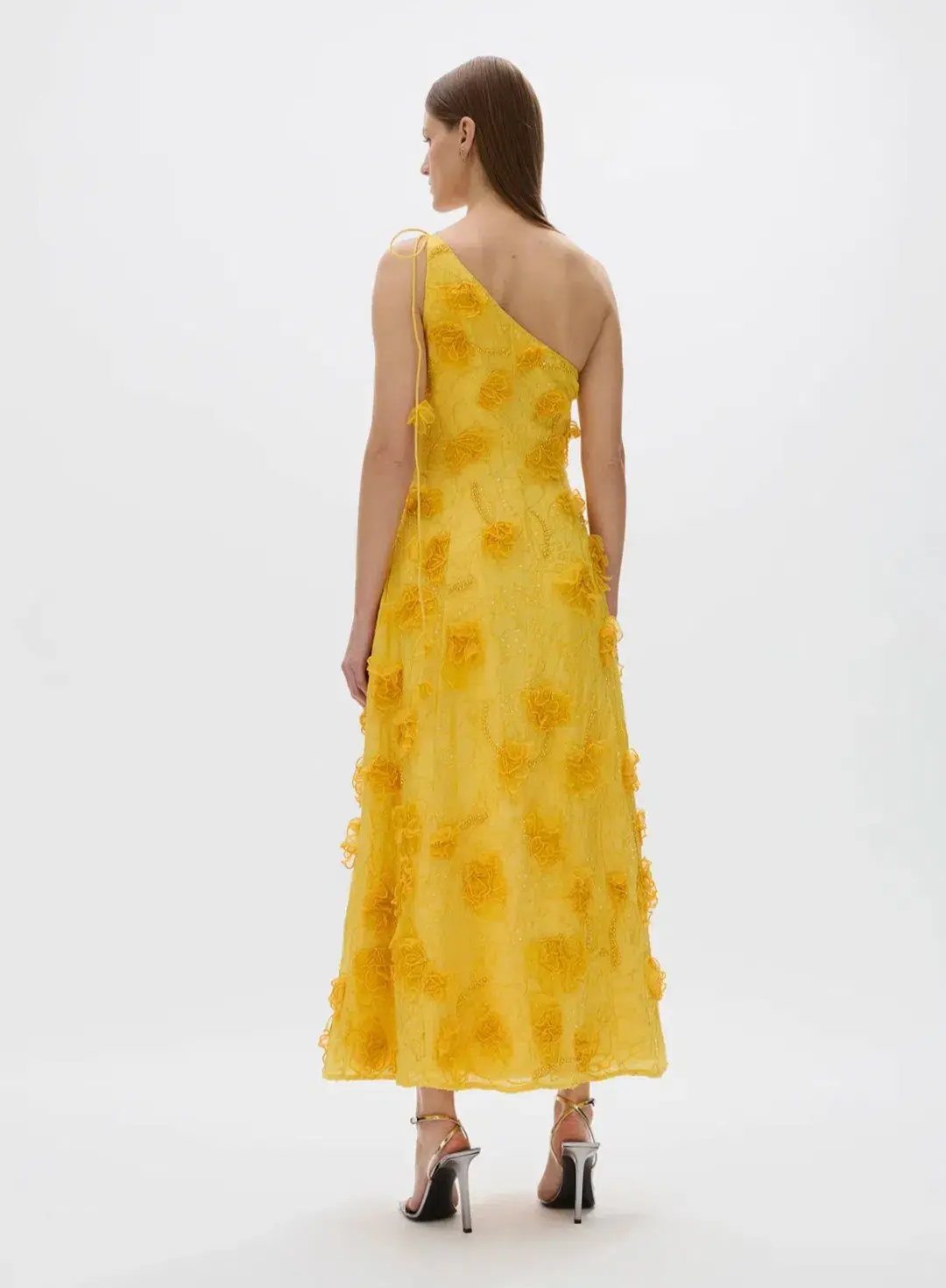Rachel Gilbert Ianthe Dress Yellow 1/AU8 for rent on The Volte - main image