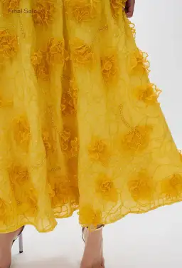 Rachel Gilbert Ianthe Dress Yellow 1/AU8 for rent on The Volte - image 4