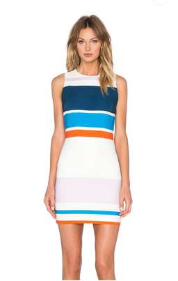 By Johnny Signal Stripe Mini Dress size 8