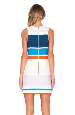 By Johnny Signal Stripe Mini Dress size 8