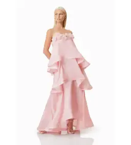 Elliatt Swallowtail Day To Night Maxi Dress Pink Size S AU 8 for rent on The Volte - image 3