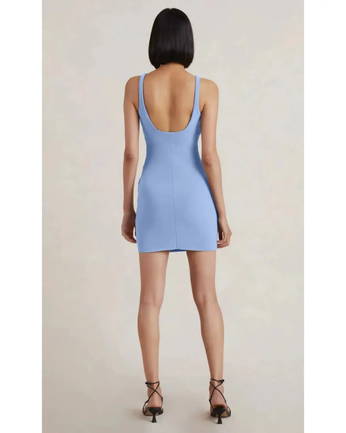 Bec & Bridge Karina Mini Dress Cornflower Blue Size AU 6 - Image 2