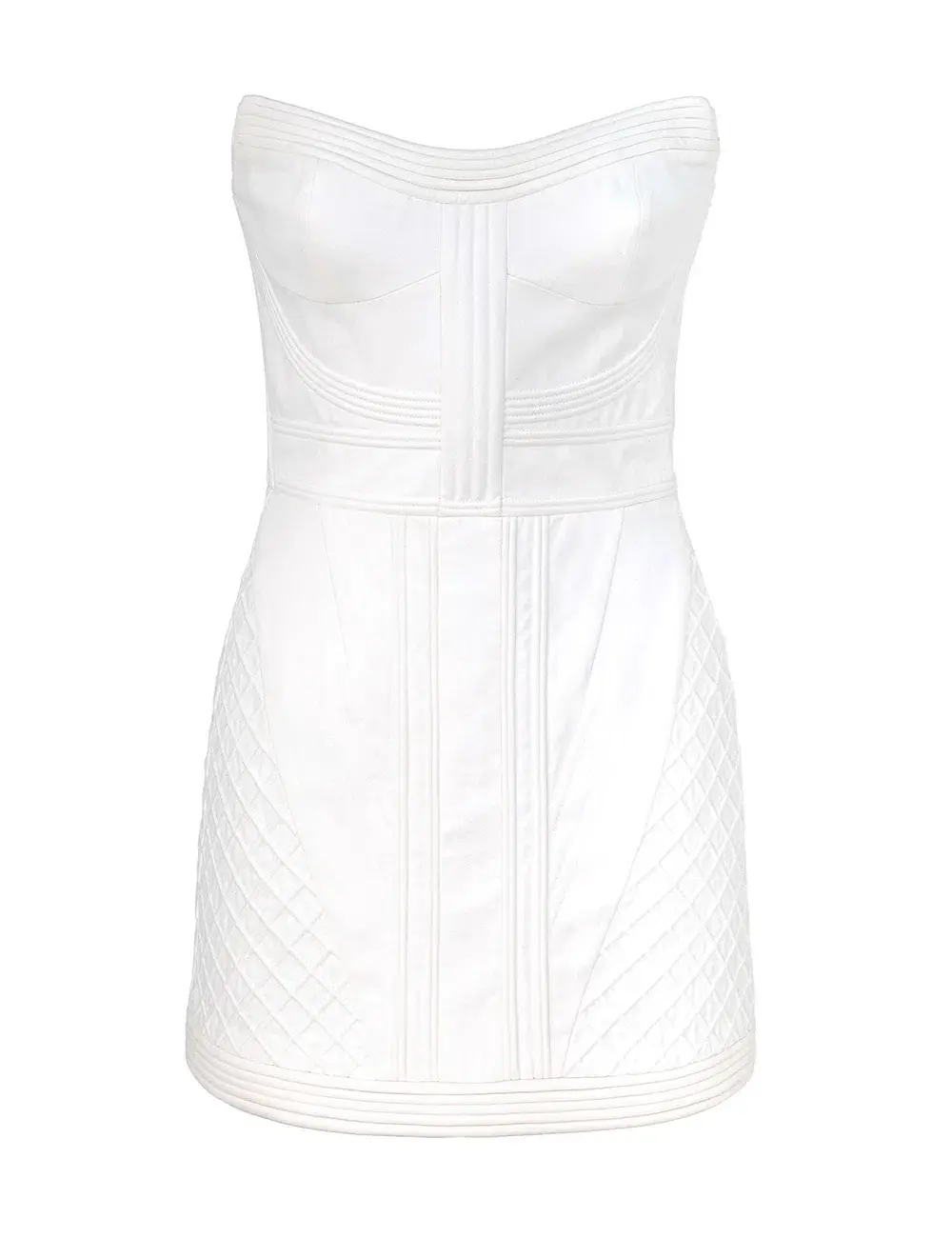 Zimmermann Rebellion Corded Corset Mini Dress in Ivory Size 0 / AU 8 for rent on The Volte - main image
