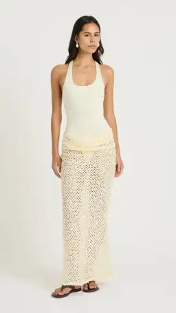 Benni Ariel Maxi Dress in Shell Size 8 for rent on The Volte - image 1