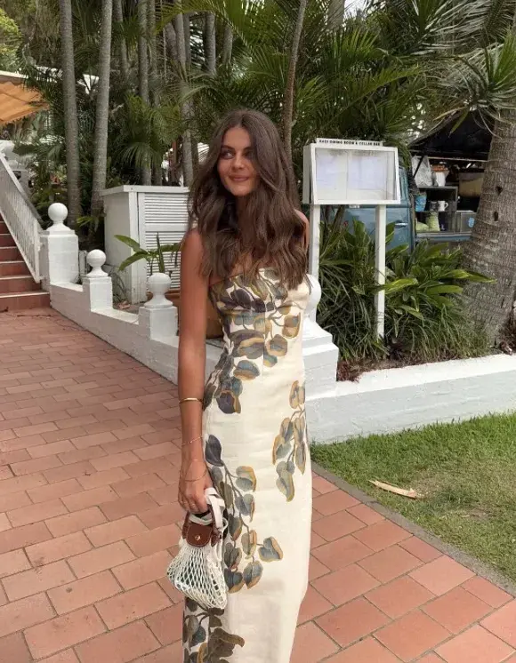 Sir The Label Evalita Column Dress Pine Valley Size 0 / AU 6 for rent on The Volte - main image