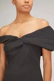 Rachel Gilbert Matteo Midi Dress in Black RG 1 / AU 10 for rent on The Volte - image 3