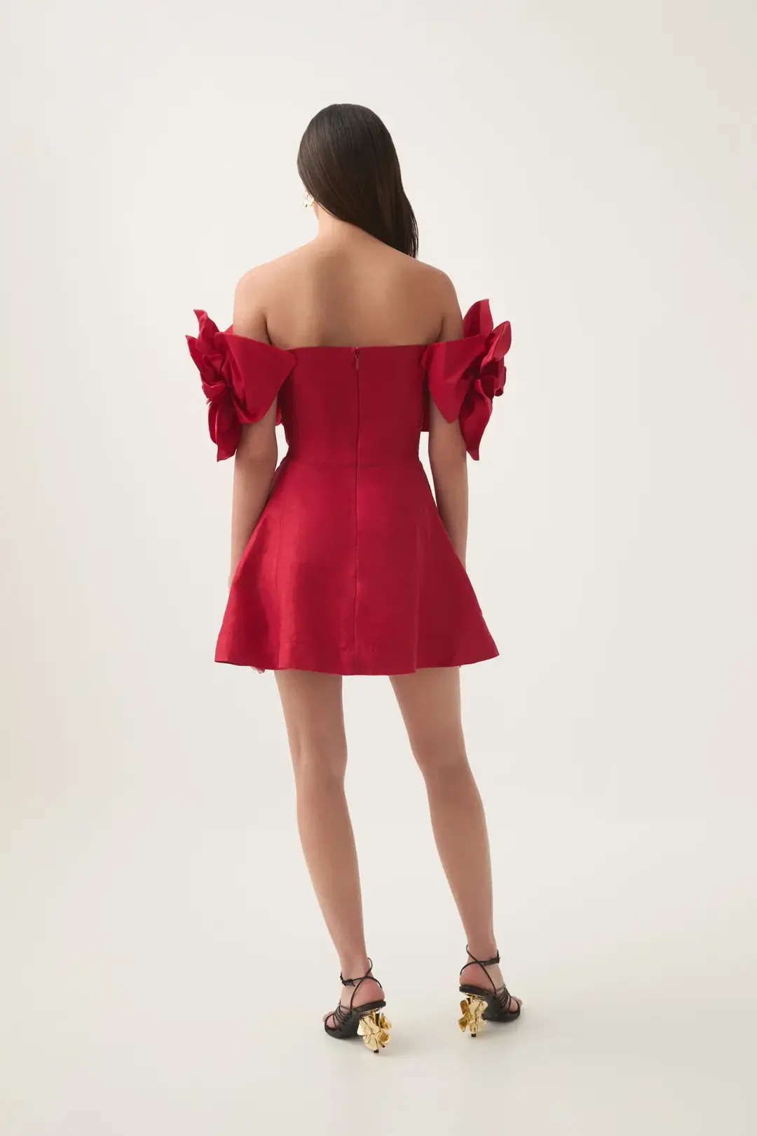 Aje Etta Mini Dress size 14 Red for rent on The Volte - main image