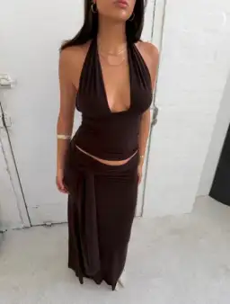 La Marie, SOFIA SET, brown , size Small for rent on The Volte - image 3