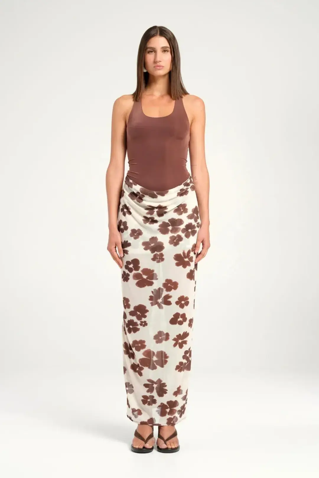 BENNI PIPER MAXI DRESS - COCO BLOSSOM - size 10 for rent on The Volte - main image