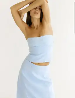 Eisha Sofia Bustier and Resort Maxi Skirt for rent on The Volte - image 3