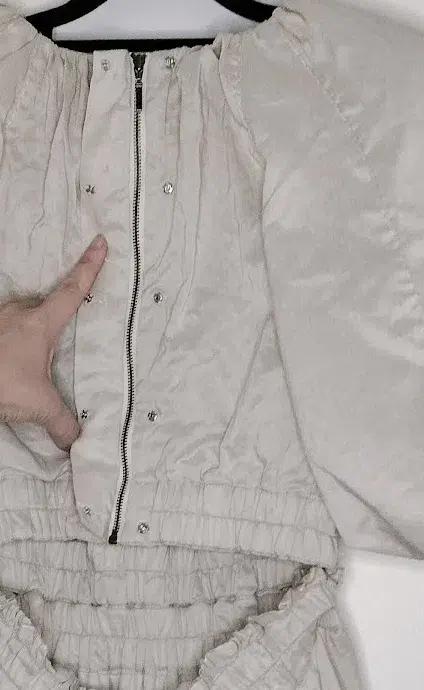 AJE Euphoria Linen Puff Sleeve Cut Out Stone Midi Dress - Image 8